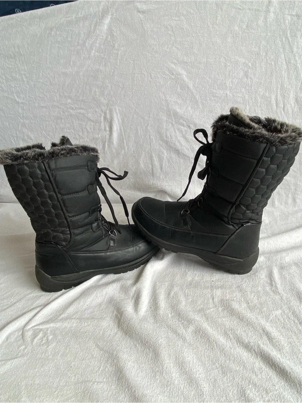 totes trace waterproof boots/winter, rain & snow boots.insulated warm fur-lined